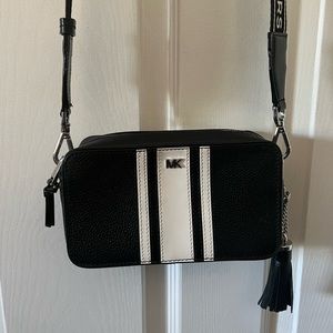 Michael Kors Logo Pebble Leather Camera Bag